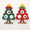 Mini-Weihnachtsbaum-Desktop-Dekoration, Weihnachtsdekoration aus Holz, Tischkarte, festliche Atmosphäre