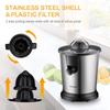 Electric Citrus Juicer, Lemon Squeezer with Stainless Steel, Orange Squeezer with Two Cones, Powerful Motor for Grape