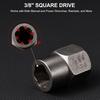 14 piece bolt and nut extractor kit bolt lug nut extractor sleeve tool kit with hexagonal adapter