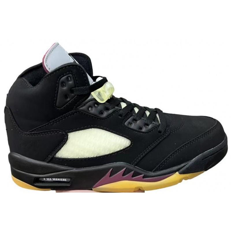 Men Women Basketball Shoes Low Top Synthetic Leather Breathable Outdoor Court Sneakers AJ5 Style