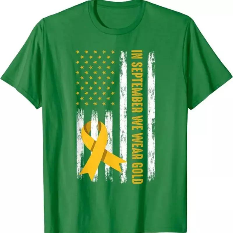 In September We Wear Gold Childhood Cancer Awareness T Shirt S