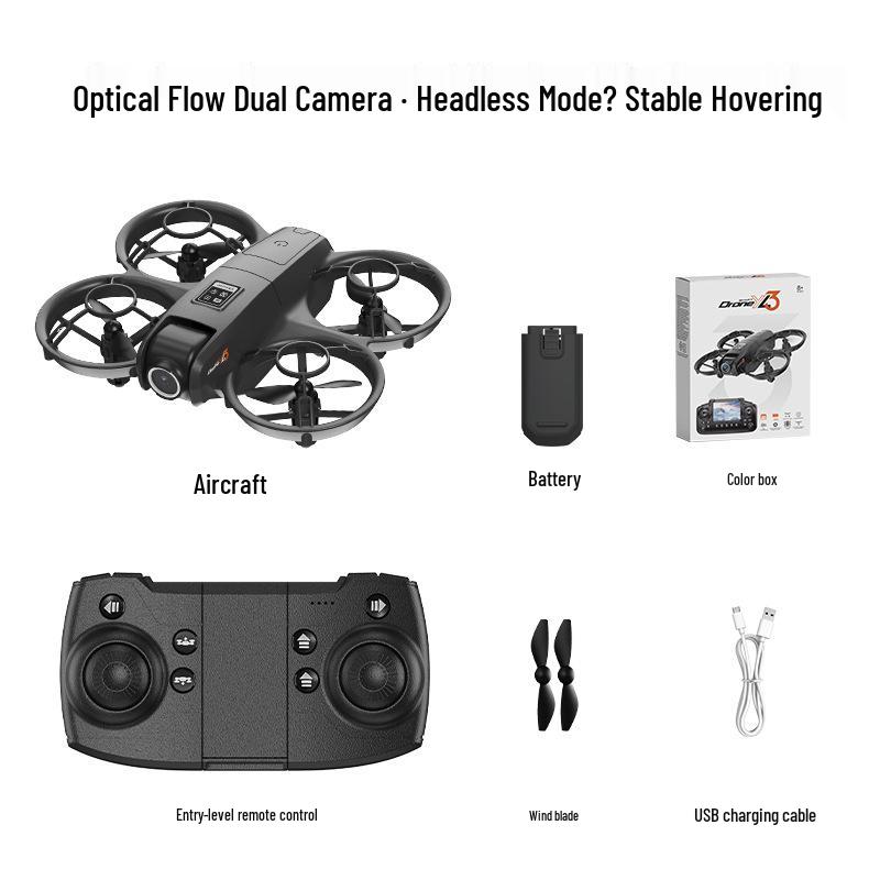 YL3 Mini Quadcopter: HD Dual Camera Drone with Screen & Optical Flow Positioning for Aerial Photography.