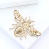 Stylish Rhinestone Bee Brooches for Women Unisex Crystal Glass Insect Pins Event Funny Luxury Gifts New Year Friends Decoration