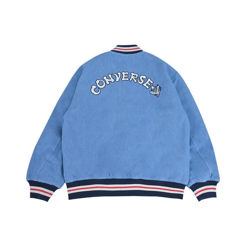 Converse FW23 Puffer Jacket Unisex Blue 10026807-A01