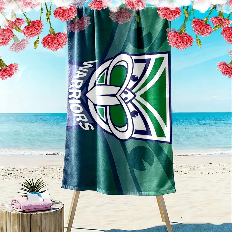 New Zealand Warriors Print Beach Towel, Large Soft Quick Dry Towel for Beach Camping Swimming