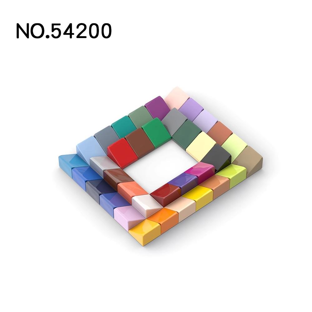50Pcs MOC 54200 Slope 30° 1 x 1 x 2/3 Brick Changeover Catch ideal for High-tech Construction Bricks Parts Tech Parts Toy DO IT YOURSELF Learning