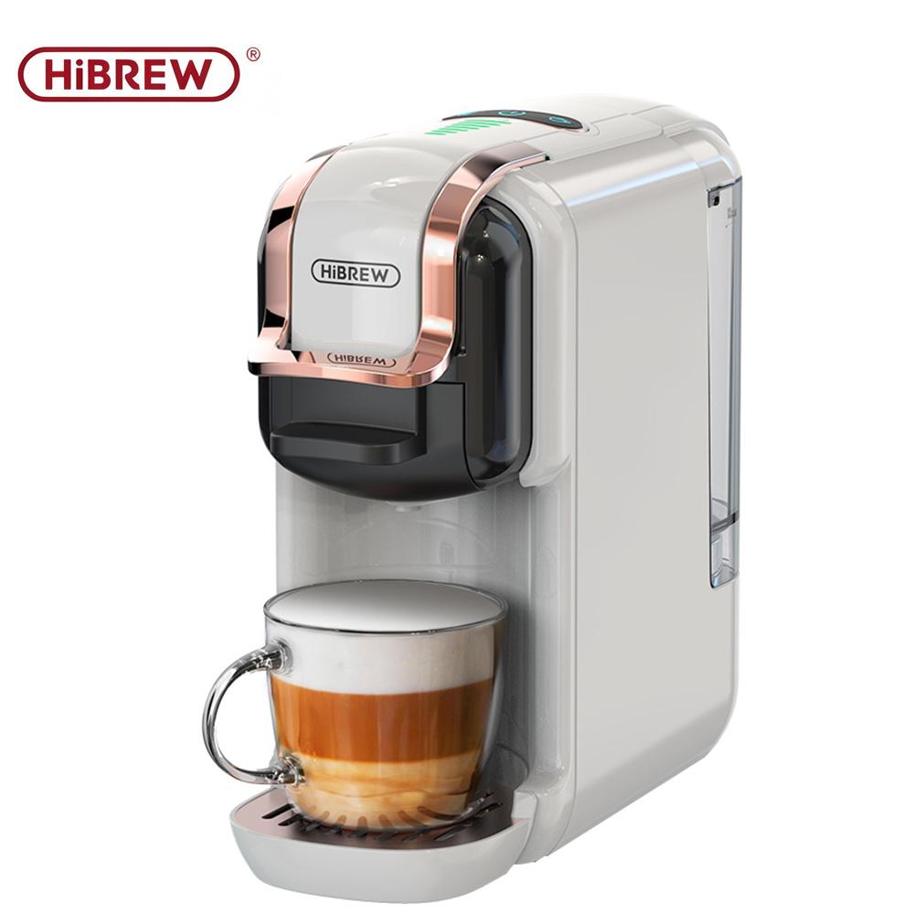 HiBREW H2B 19-Bar 5-in-1 Heiß- & Kalt-Kapselkaffeemaschine – 7-stufige Wassermengeneinstellung, Duales Heiß- & Kalt-Extraktionssystem.
