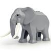 Zoo Animals Building Blocks Set: Elephant, Camel, Deer, Giraffe, Gorilla, Horse, Tiger - Mini Action Figure Bricks Toy
