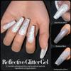 BORN PRETTY Gel Nail Glitter Flash Nail Gel Nail Glitter Color Gel Set Compatible (6 Colors) UV/LED