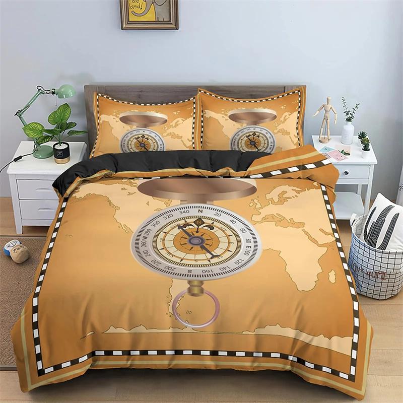 

Пододеяльник Компас и Роза Ветров Морская Тематика Слова Путешествия Декоративное Постельное Белье Синий Белый Украшение Комнаты Для Женщин Мужчин Подарки 135x200cm 2pcs