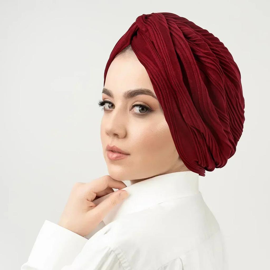 Women Sequin Knotted Turban Indian Hat Muslim Hijab Beanie Bonnet Hair Loss Headscarf Chemo Cap Headwear Bandanas Turbante Mujer