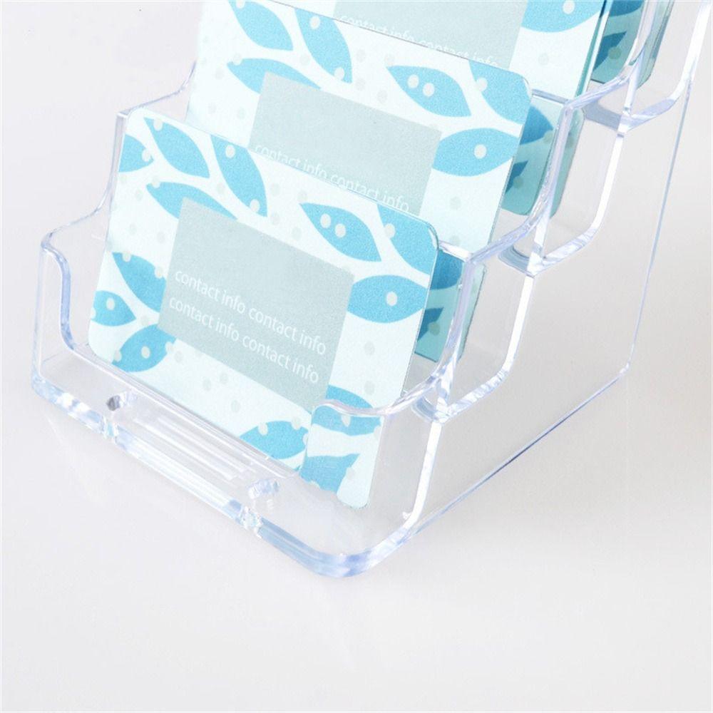 Desk Shelf Box Name Card Display Stand Business Card Holder Business Card Box Business Card Storage