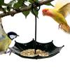 Hummingbird Feeder Umbrella Umbrella Shaped Wild Bird Feeder Decorative Adjustable Height Tray For Food Chicken Window Poultry