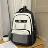Contrast Color Large Capacity Backpack Student Schoolbag Women's Lightweight Backpack