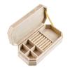 New Octagonal Luxury Velvet Jewelry Box Multi-Compartment Portable Travel Ring Earrings Necklace Jewelry Storage Box Custom Logo