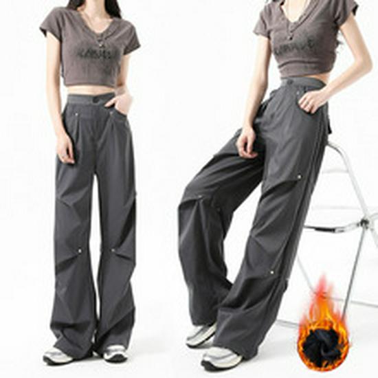 Women's High-Waisted Drapey Sweatpants - Autumn/Winter 2025