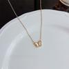 Layered Butterfly Pendant Necklace Fashion Stainless Steel Choker Tarnish Free Necklace  For Women