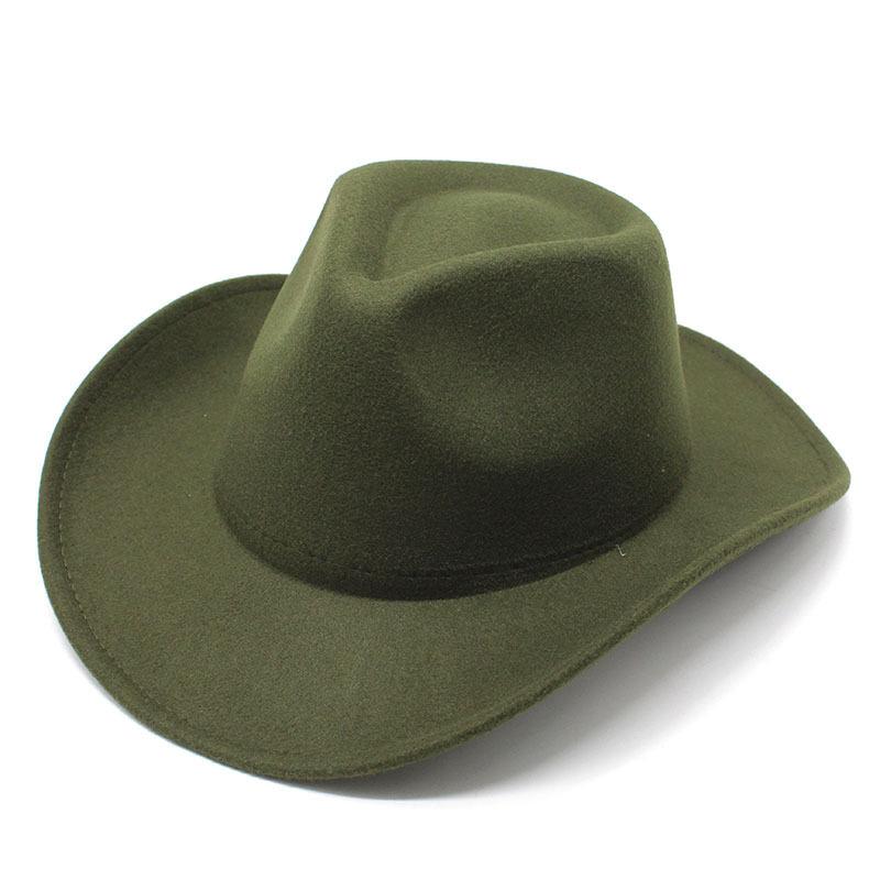 JYL TS DIY Classic  Cowboy Hat Western Riding Cap  Felt