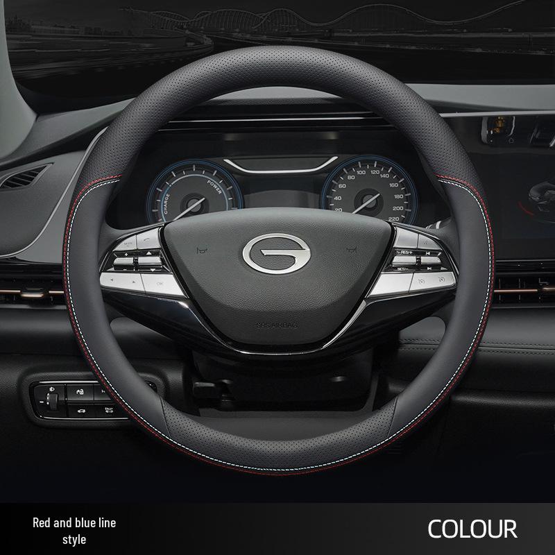 2024 GAC AION Y Plus Nappa Leather Steering Wheel Cover - Smax, S Mei, 580, Splus Compatible, Ultra-Thin Design.