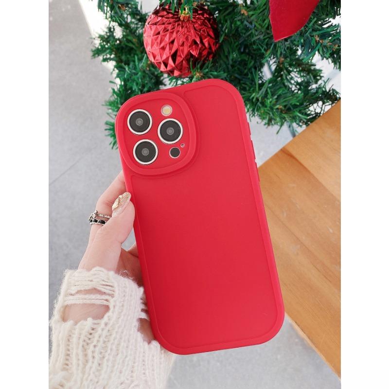 

Матовый ТПУ Большие Глаза Подходит для Чехла для Телефона Apple 16promax 15 Мягкий Чехол 14 Противоударный Защитный Чехол Apple 11promax красный