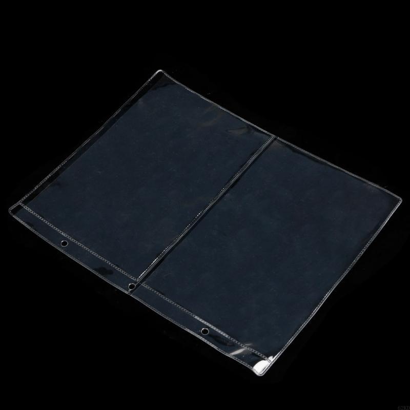 62KD Binder Sleeves Transparent Photo Album Binder Refill Inner Sleeve Storage Money Bill Note Currency Holder PVC Collection