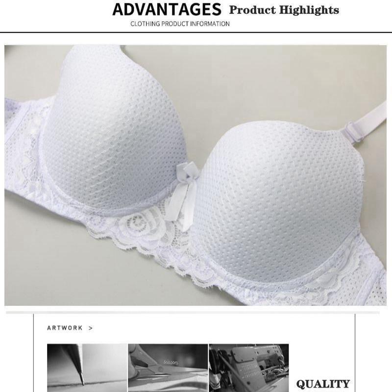 Set Reggiseno Sexy Push-up alla Moda con Reggiseno Sollevante e Modellante e Slip Traspiranti Amici della Pelle