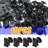 10/100pcs Self-Tapping Screws U-shaped Clips Car Motorcycle Anti-Rust Black Coating Auto Modification Spacer Kit