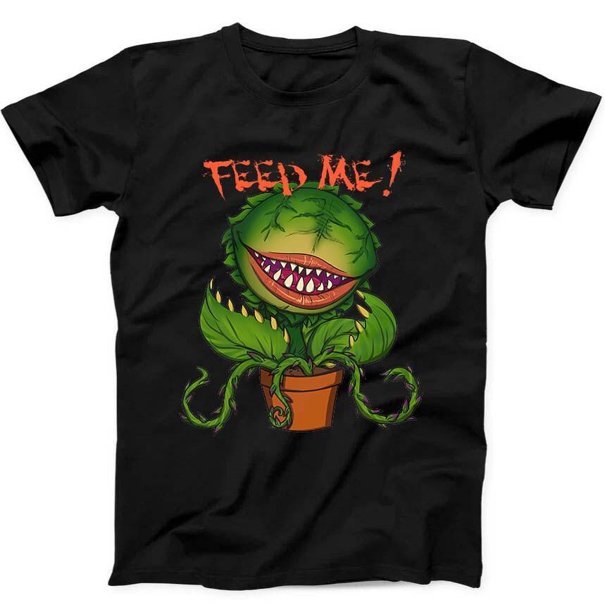 

Feed Me Audrey II Seymours Little Shop Of Horrors Gift Tee Black T Shirt 268 M