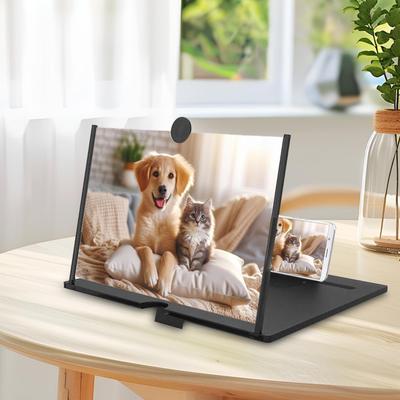 Foldable HD Screen Magnifier for Cell Phone - Portable Movie Video Game Enlarger Projector for Elderly, Books, Laptop & Desktop
