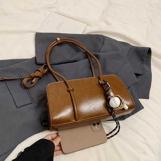 Damen Handtasche aus Kunstleder für den Weg zur Arbeit Schultertasche Kleine Geldbörse Niedliche Hobo-Tasche Tragetasche Unterarmtasche für den täglichen Gebrauch Reisen Einkaufen