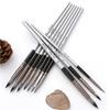10Pcs/Set Wooden Handle Paint Brushes Nylon Drawing Kit  for Acrylic Oil Painting