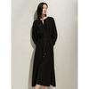 Women's JIUZI ANNACO Round Neck Tencel Loose Robe Dress