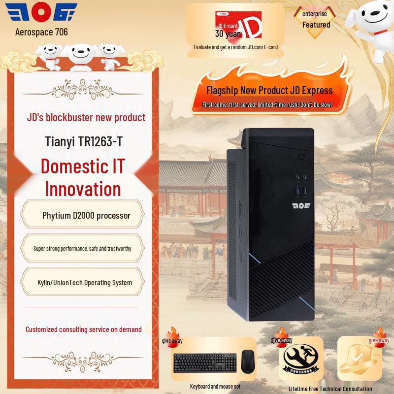 Tianyi TR1263-T Feiteng D2000 Trusted Desktop PC (CN version)