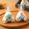50Pcs Cartoon For Triangle Rice Ball Packaging Bag Nori Onigiri Sushi Bag With 2 Onigiri Mold And 50 Stickers Sushi Making Mold