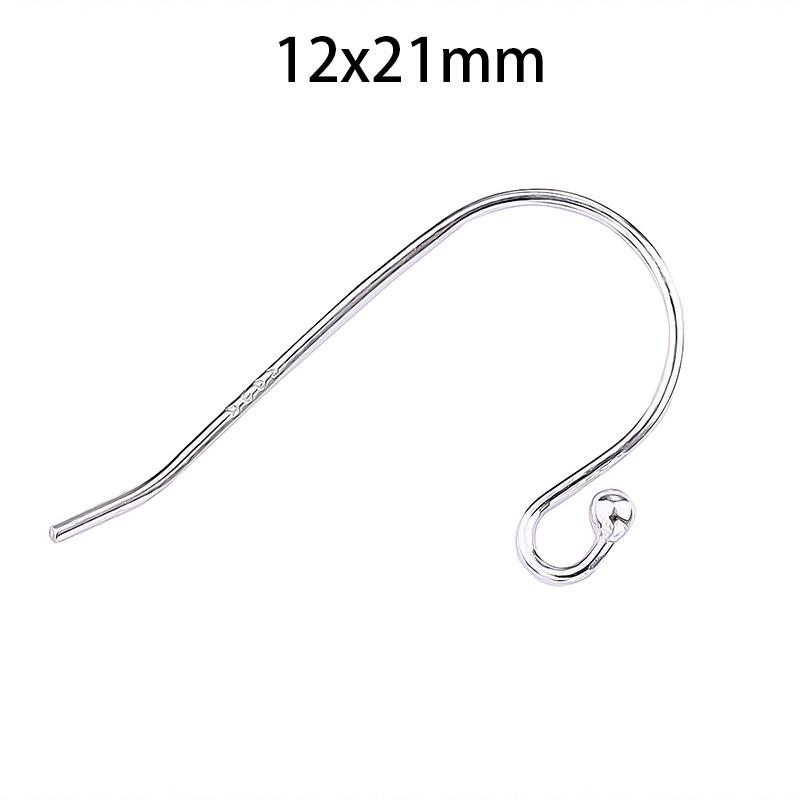6pcs/pack Genuine 925 Sterling Silver Hook Ear Wire Hook Findings For DIY Jewelry Making Earring Accessories