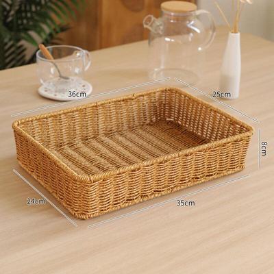 Imitation Rattan Multi-purpose Storage Basket