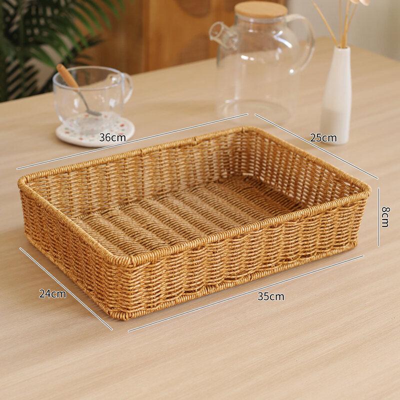 Imitation Rattan Multi-purpose Storage Basket