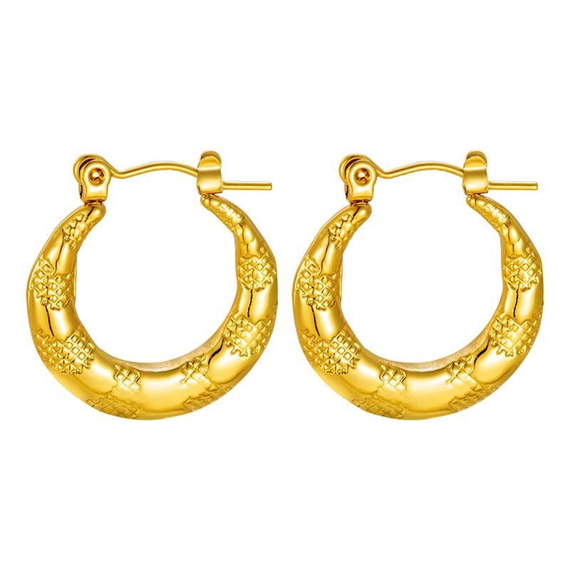 

Минималистичные серьги-кольца из нержавеющей стали золотого цвета, геометрические серьги, женские украшения, гипоаллергенные, не выцветающие