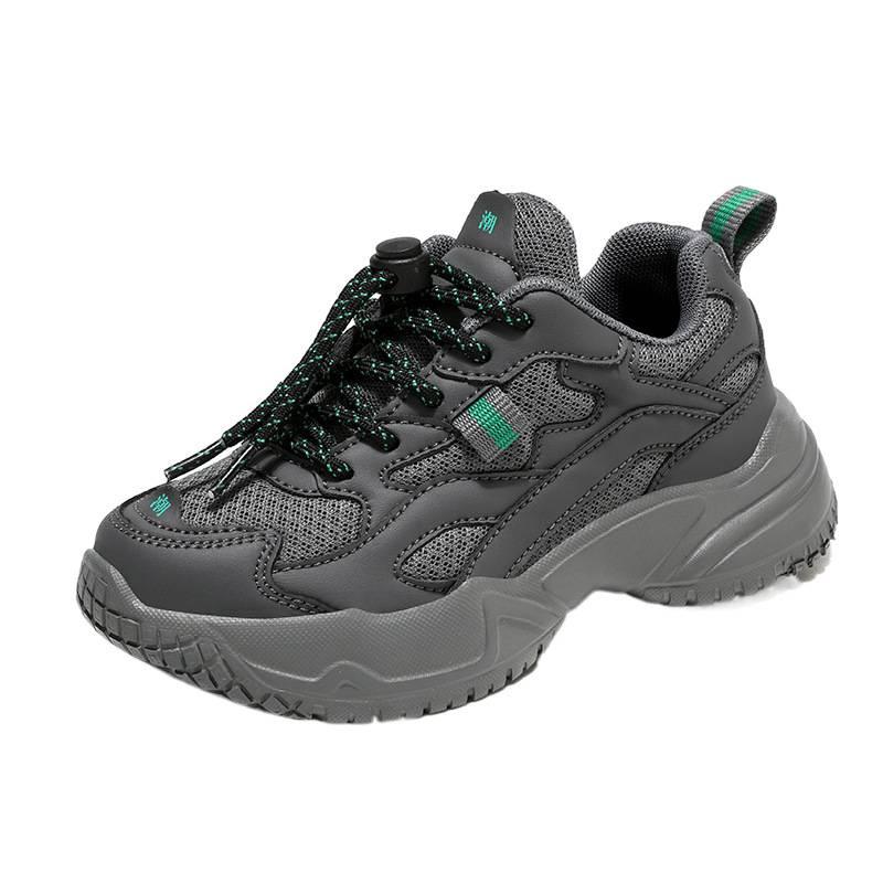 2025 new children's and boys' shoes summer mesh breathable sneakers non-slip medium and older children's boy dad trendy shoes