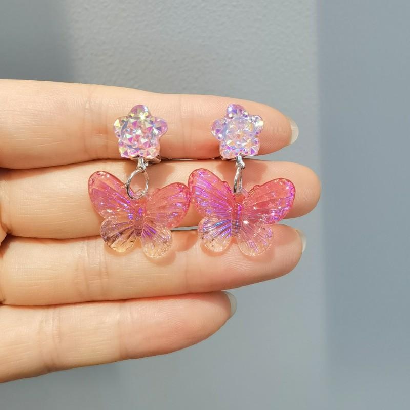 

Милые детские клипсы для ушей, серьги для девочек без проколов, набор колец-клипс для ушей русалочки