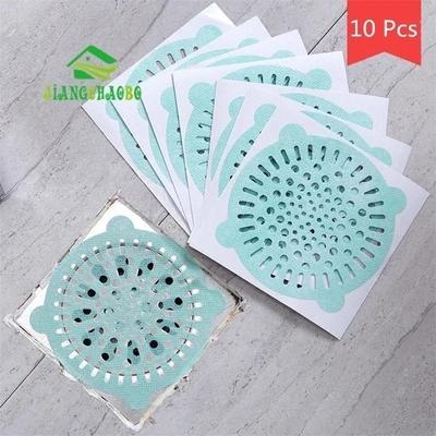 10 Pièces / Lot Jetable Cheveux Anti-blocage Drainage Filtre Piscine Salle de Bain Égout Filtre Adhésifs pour Cheveux