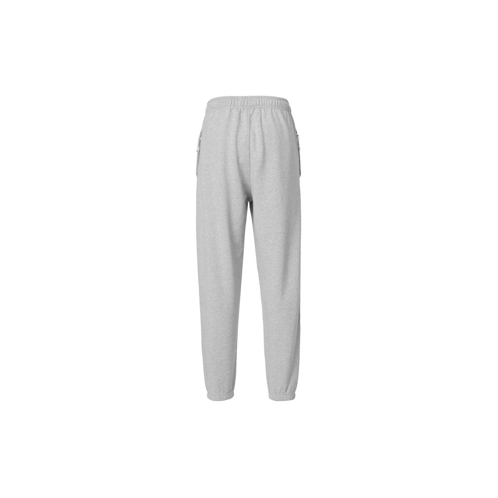 Nike Solo Swoosh Elastic Cuff Sports Casual Pants Men Bottoms Dark-Gray White DX0816-063