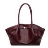 Textured Pu Tote Bag with Top Handle Large Capacity Fashion Everyday Shoulder Bag