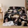 Fashion Billie Eilish Hit Me Hard and Soft Singer Flannel Blanket Soft Throw Blanket for Bed Bedroom Living Room Travel Gift Kid