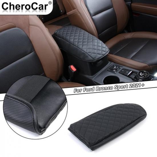 For Ford Bronco Sport Armrest Cover Cushion Console Leather Pad Accessories