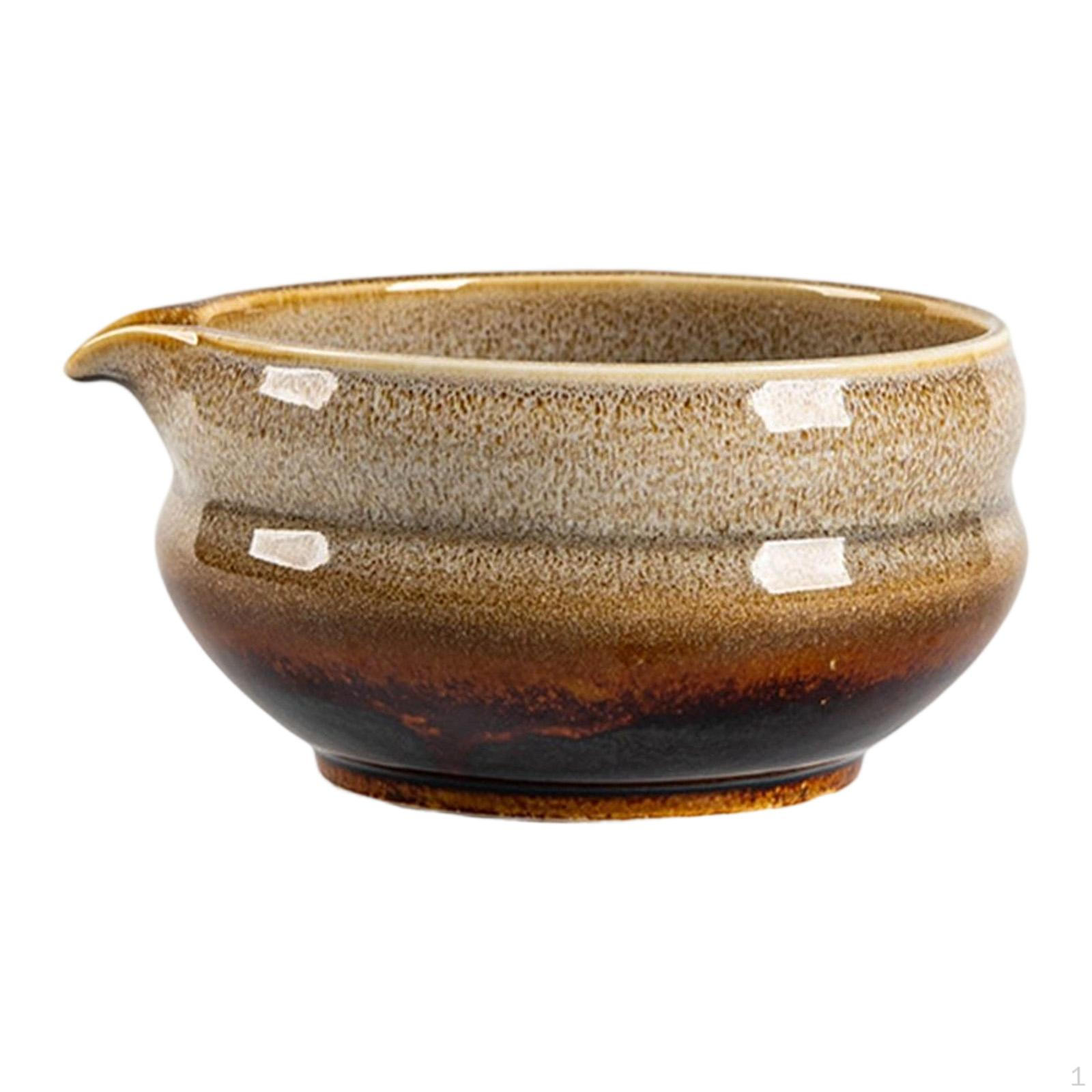 

Керамическая чаша для матча с носиком для наливания, чаван 530 мл, посуда, ручная работа, чашка для зеленого чая, для смешивания Gradual White