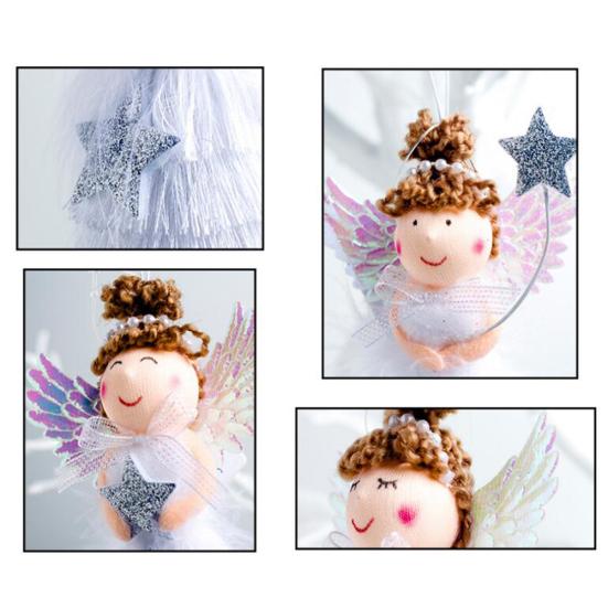 Christmas Tassel Skirt Angel Girl Doll Pendant Creative Xmas Hanging Decorations