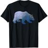Blue Bear Graphic Art Funny Silhouette Animal Lover Novelty Cotton Men T Shirt