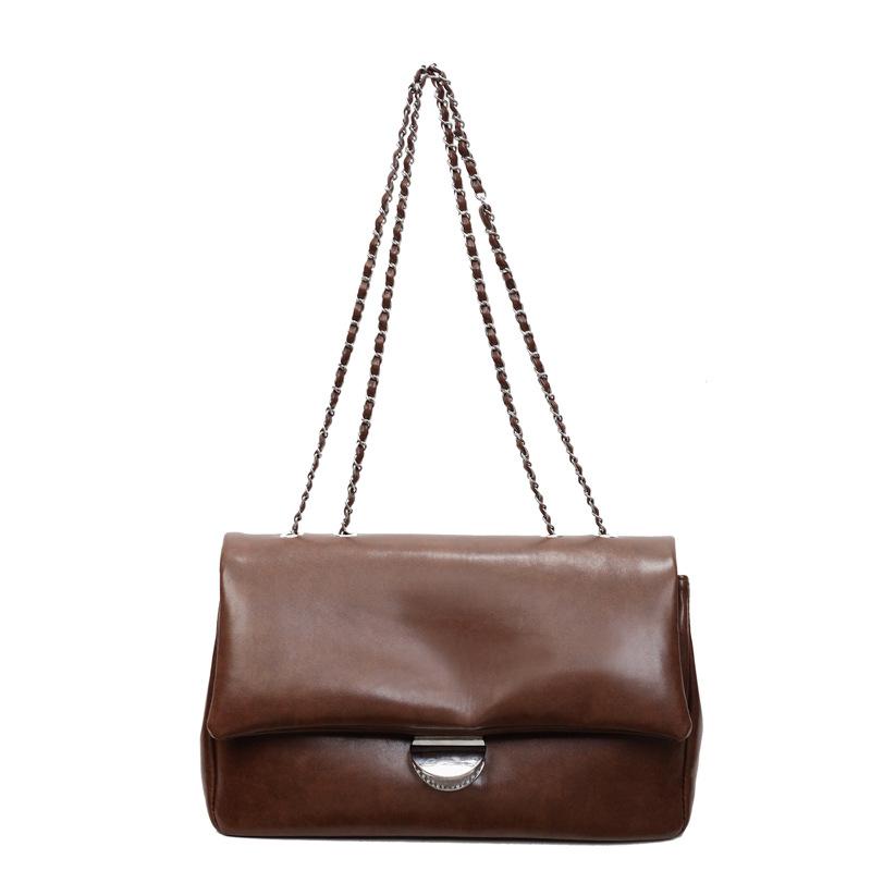 Vintage underarm bag, commuter tote bag, women's 2025 autumn and winter new versatile chain messenger bag, fashionable shoulder bag