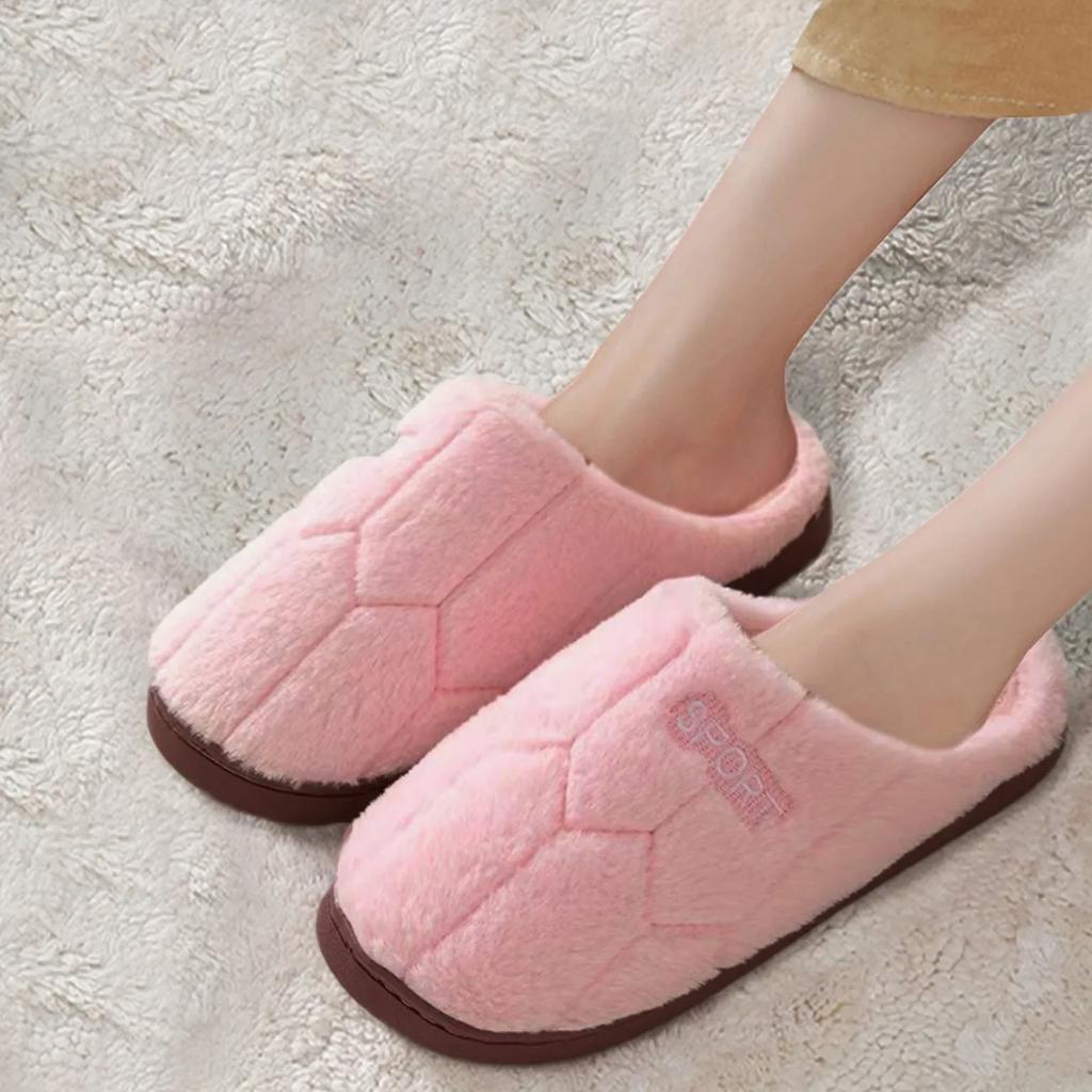 Fashion 2024 New Fur Slippers House Women Fluffy Slides Winter Warm Plush Slipper Bedroom Couples Comfortable Soft Toe Wrap Cotton Shoes